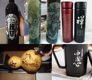 鹤岗萝北县酒瓶葫芦工艺品激光雕刻机